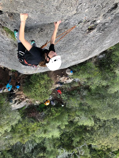 Climbing in Pena5